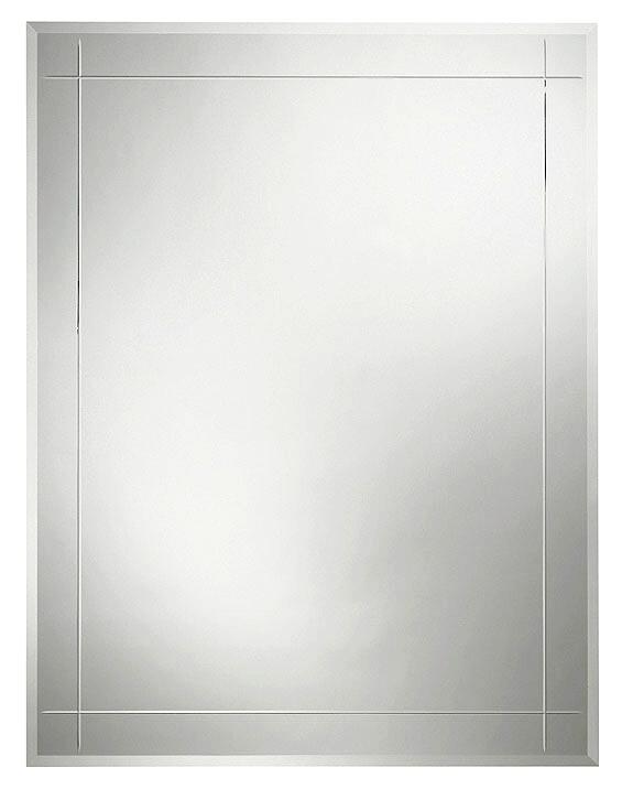 Fazeta zrcadlo 70 x 90 cm gravírovaný vzor LINEA